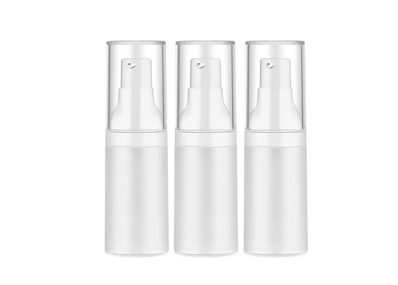 White Plastic PP Airless Lotion Bottles Harmless Skin Care Pump Bottle