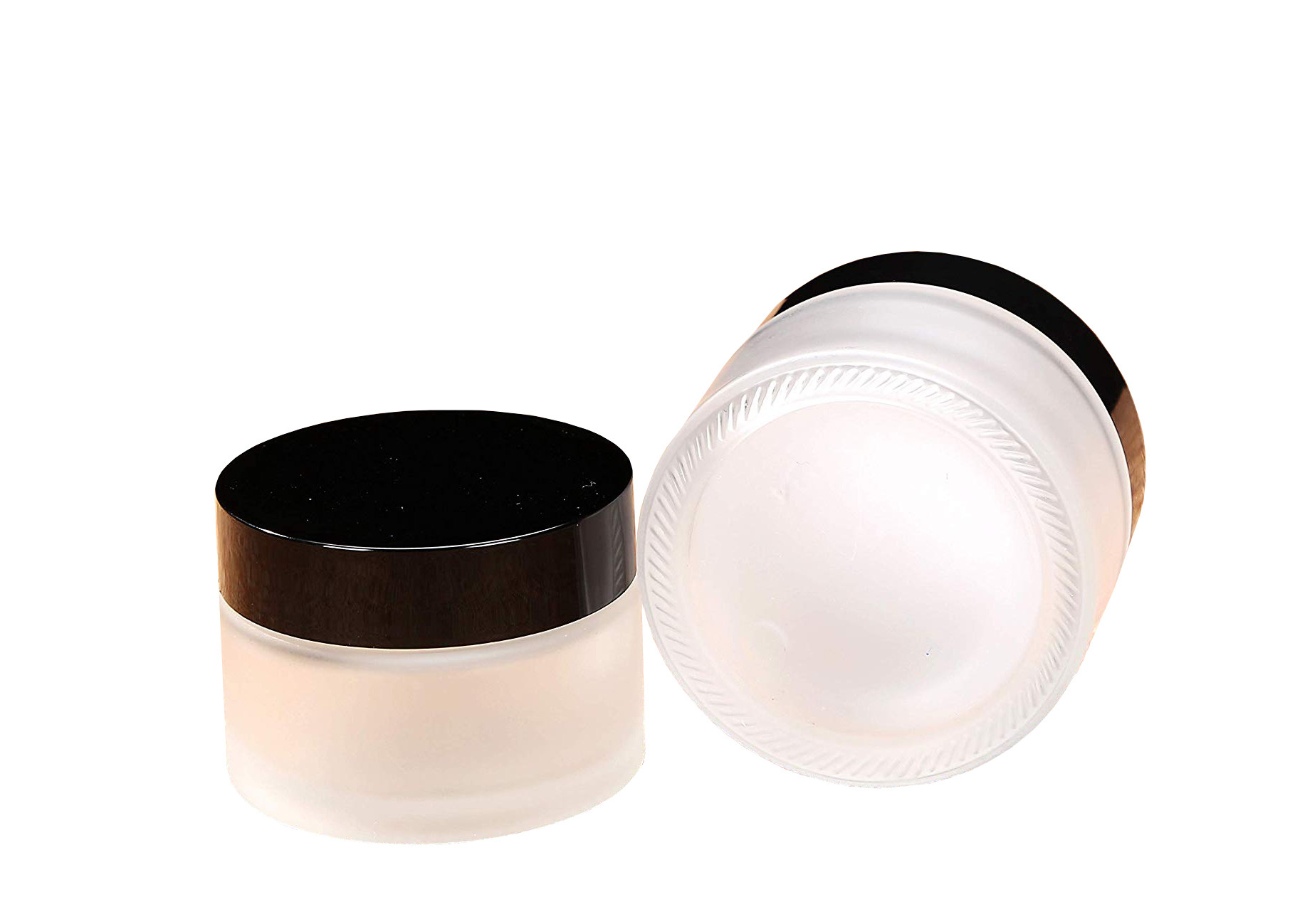 Matt Glass Empty Face Cream Containers Multi Capacities 5ml 10ml 15ml