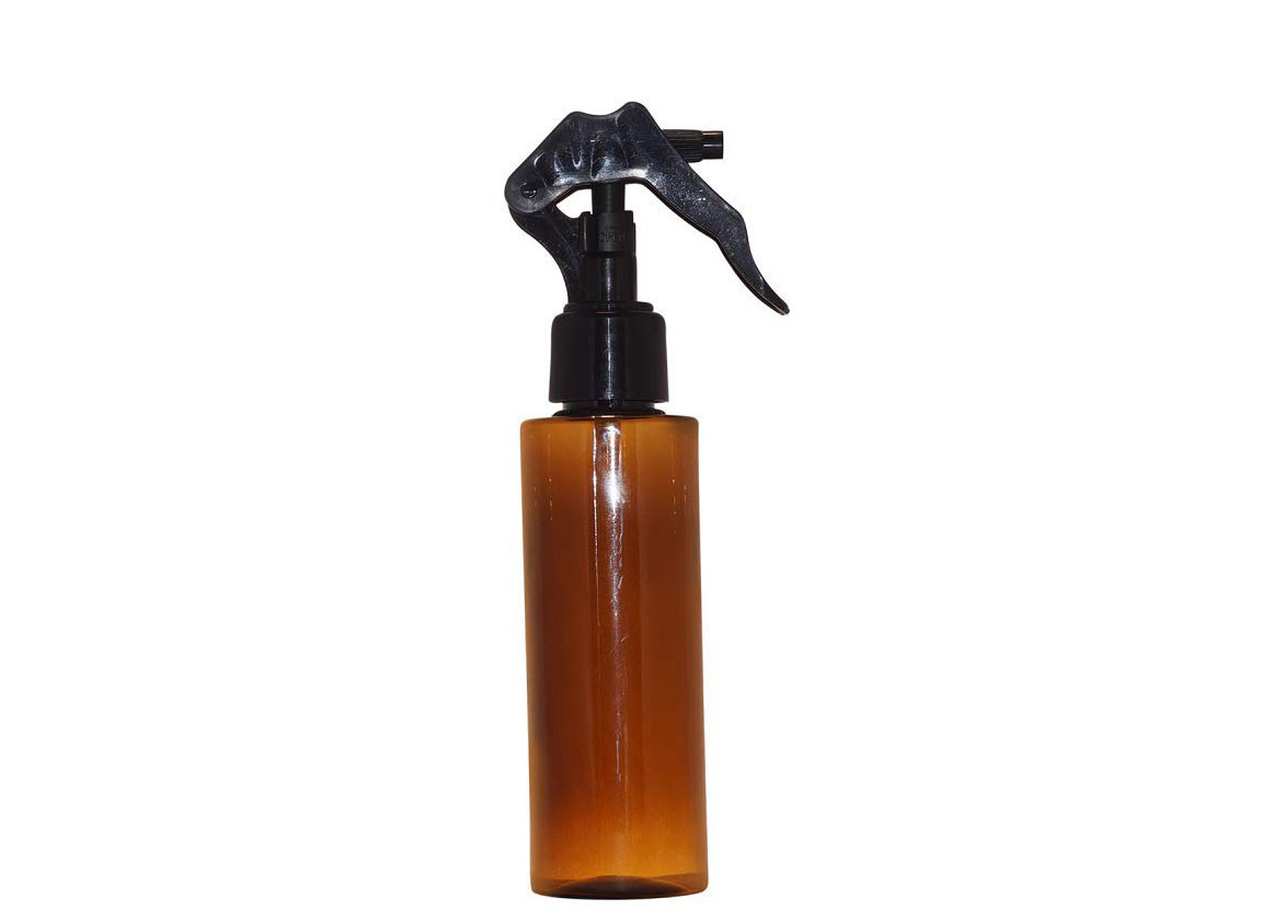 Brown Plastic Cosmetic Spray Bottles With Mini Trigger BPA Free