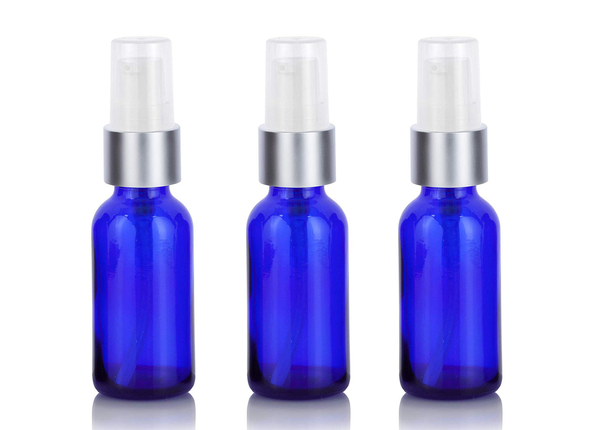 Blue Plastic Cosmetic Bottles   Cosmetic Packing Plastic Lotion Containers