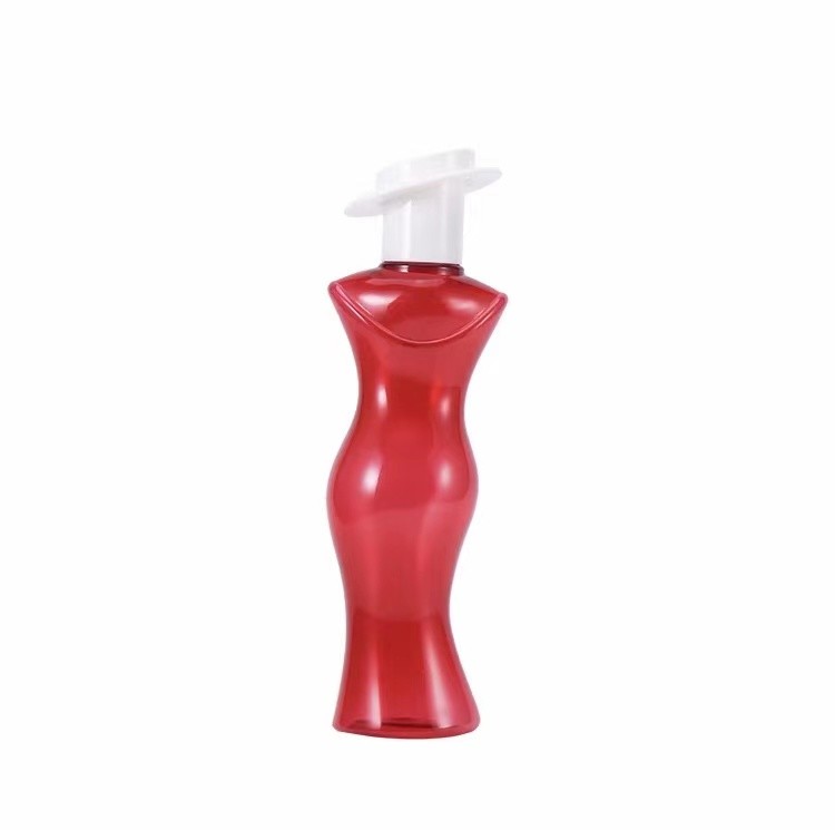 SCREW CAP Plastic Shampoo Bottle for Women Cosmetic Packaging