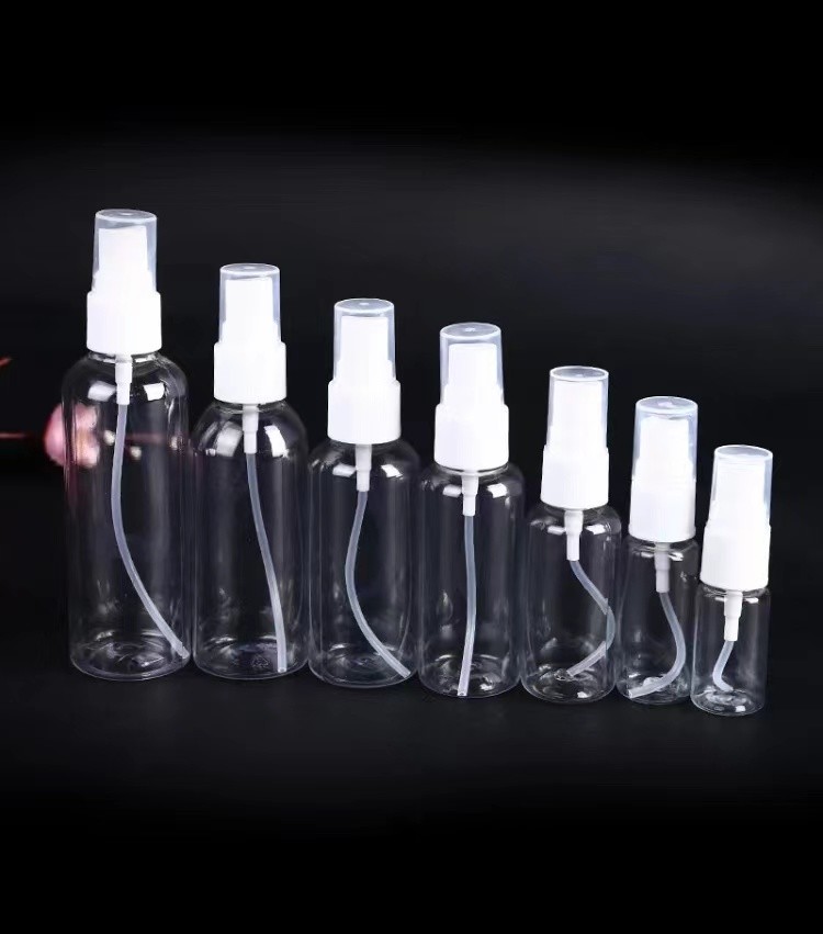 PET Plastic Travel Pump Spray Bottle Cosmetic Packaging