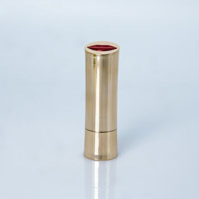 3.5g Lipstick Cosmetic Plastic Packaging Custom logo Empty Gold Slim Lipstick Tubes Lip Balm Bottle